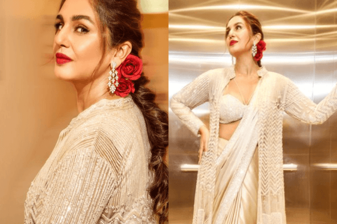 Huma Qureshi at Sonakshi Sinha's wedding reception Huma Qureshi at Sonakshi Sinha's wedding reception