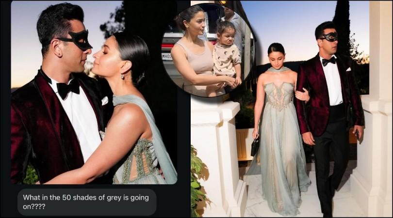 'Cringe, forced, Raha will make grumpy face': Alia Bhatt exudes charm in Elle Saab gown; Ranbir gives 50 shades of Kapoor vibes [Pics]