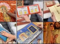 Anant and Radhika's wedding card trolled in leaked unboxing video