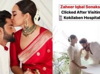 'Is she Pregnant?': Netizens ask as Sonakshi Sinha with husband Zaheer snapped exiting a hospital days after marriage