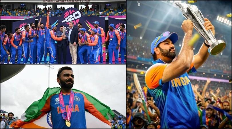 Virat Kohli cries, Rohit Sharma hugs teary-eyed Hardik Pandya as they lift World Cup trophy