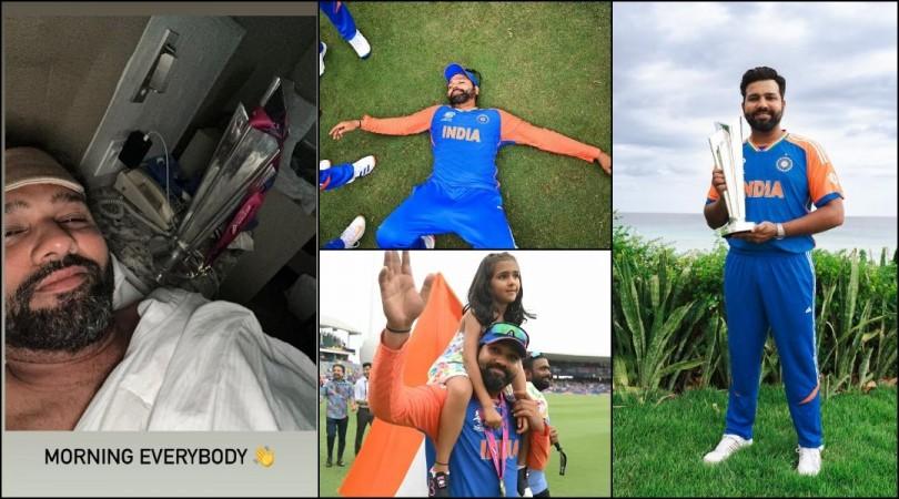 'Dream come true for a billion of us': Rohit Sharma can't stop thinking about the India's T20i triumph; wakes up with trophy by his side 'Dream come true for a billion of us': Rohit Sharma can't stop thinking about the India's T20i triumph; wakes up with trophy by his side