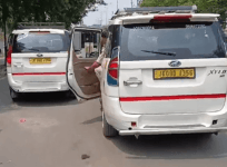 two cabs of same number