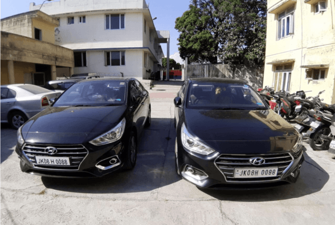 two vehicles with same number