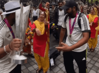 Team India at Delhi airport