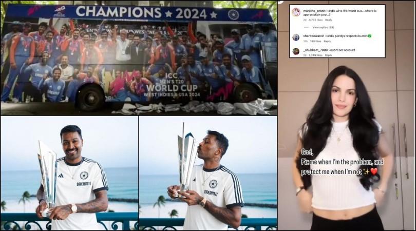 Angry fans slam Natasa as she refuses to write appreciation post for team India, Hardik Pandya Angry fans slam Natasa as she refuses to write appreciation post for team India, Hardik Pandya