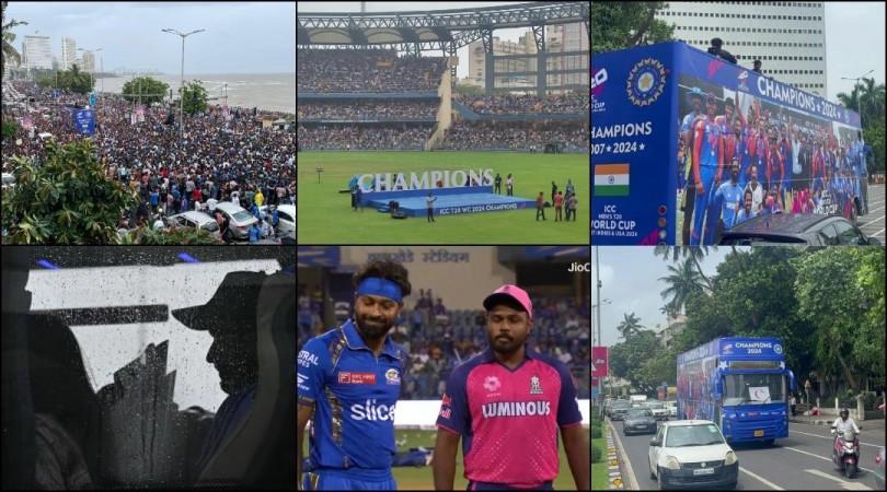 Fans chant Hardik Pandya's name at Wankhede; Mumbaikars dance at Marine Drive ahead of Team India's victory parade Fans chant Hardik Pandya's name at Wankhede; Mumbaikars dance at Marine Drive ahead of Team India's victory parade