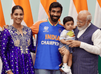 Sanjana Ganesan, Jasprit Bumrah, Angad, PM Modi