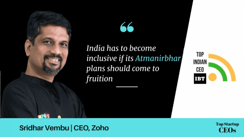 Sridhar Vembu | CEO, Zoho Sridhar Vembu | CEO, Zoho
