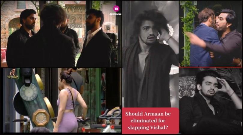 'Kritika Bhabhi mujhe bohut pasand hai': Armaan Malik slaps Vishal Pandey eyeing on his second wife; fans want BB to take action 'Kritika Bhabhi mujhe bohut pasand hai': Armaan Malik slaps Vishal Pandey eyeing on his second wife; fans want BB to take action