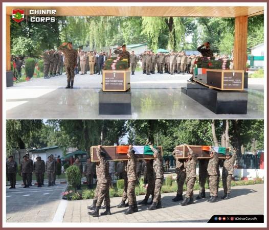 Bodies of martyr soldiers