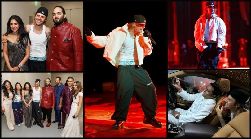 'Awful, someone pull his pant up': Justin Bieber wears Ganji, boxers during performance, poses with Anant Ambani- Radhika at sangeet; trolled 'Awful, someone pull his pant up': Justin Bieber wears Ganji, boxers during performance, poses with Anant Ambani- Radhika at sangeet; trolled