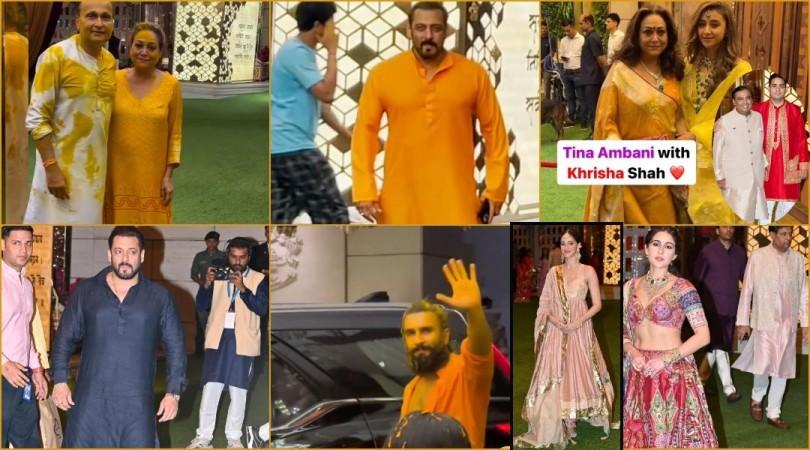'All in yellow': Anil-Tina Ambani, Salman Khan, Ranveer Singh smeared in turmeric for Anant-Radhika's haldi ceremony 'All in yellow': Anil-Tina Ambani, Salman Khan, Ranveer Singh smeared in turmeric for Anant-Radhika's haldi ceremony