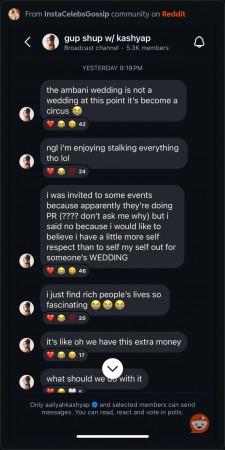 Aaliyah openly calling out Ambanis. Aaliyah openly calling out Ambanis.