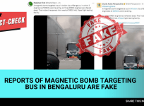 Reports of magnetic bomb targeting a bus in Bengaluru are fake