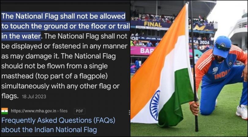 'Disrespecting Indian flag, Shame on Captain': Rohit Sharma's new profile picture with tricolour flag on Twitter irks netizens 'Disrespecting Indian flag, Shame on Captain': Rohit Sharma's new profile picture with tricolour flag on Twitter irks netizens