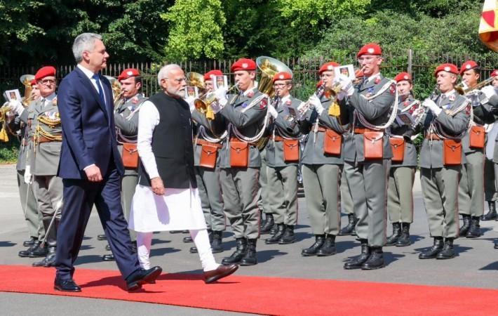 Modi begins Vienna visit, first time by Indian PM in 41 years - IBTimes  India