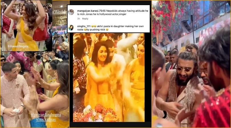 'Rude, disrespectful':Ananya Pandey slammed for pushing Nick Jonas to dance with Priyanka; Ranveer Singh pulls Nick in front and hugs him 'Rude, disrespectful':Ananya Pandey slammed for pushing Nick Jonas to dance with Priyanka; Ranveer Singh pulls Nick in front and hugs him