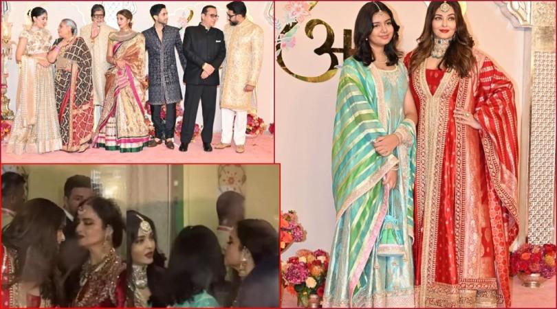 Aishwarya- Aaradhya hug, kiss Rekha amid rumours of rift with Bachchan's; SRK, Deepika greet Rajnikant, Big B at Anant- Radhika wedding Aishwarya- Aaradhya hug, kiss Rekha amid rumours of rift with Bachchan's; SRK, Deepika greet Rajnikant, Big B at Anant- Radhika wedding