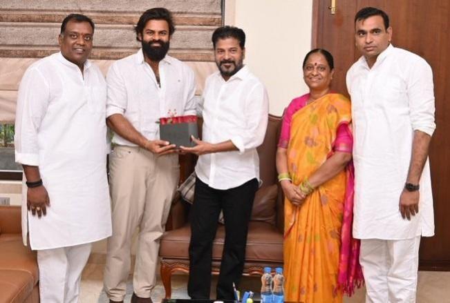 Sai Dharam Tej meets Telangana CM Revanth Reddy, discusses ways to combat child abuse Sai Dharam Tej meets Telangana CM Revanth Reddy, discusses ways to combat child abuse