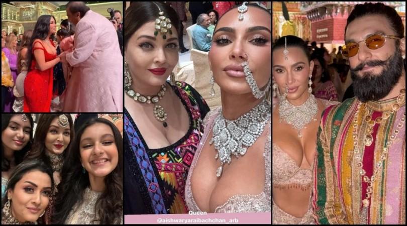 Kim Kardashian poses with Aishwarya Rai, Ranveer Singh ; Mahesh Babu's daughter Sitara's bonds with Kim, Aardhaya, Aishwarya [PICS]