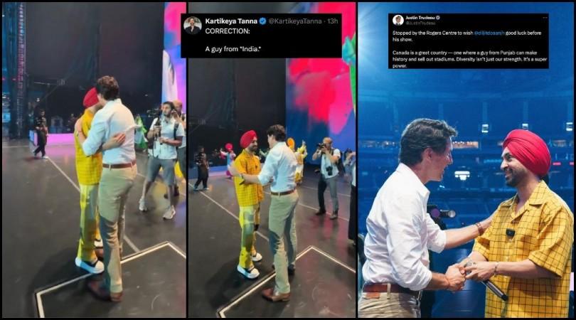 Canadian PM Justin Trudeau hugs Diljit Dosanjh, calls him 'Punjabi singer' stirs controvers amid India-Canada Tensions Canadian PM Justin Trudeau hugs Diljit Dosanjh, calls him 'Punjabi singer' stirs controvers amid India-Canada Tensions
