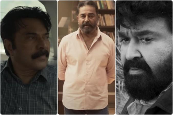 Mammootty (Left), Kamal Haasan (Center), Mohanlal (Right), Manorathangal