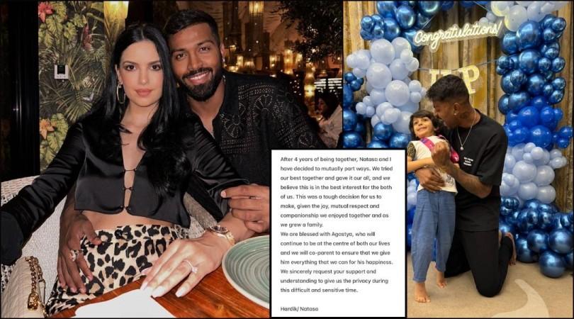 'We tried our best together and gave it our all': Hardik Pandya, Natasa Stankovic announce separation; to co-parent son Agastya