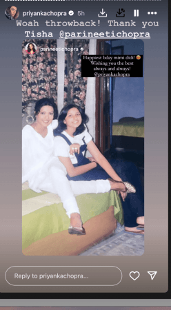 Parineeti wishes Priyanak on birthday; latter thanks little sister Parineeti wishes Priyanak on birthday; latter thanks little sister