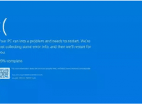 Blue screen of death
