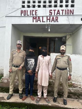 Two Over Ground Workers arrested by Kathua Police for supporting terrorists Arrested OGWs