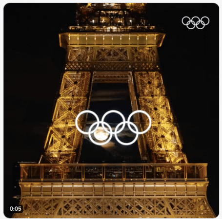 Is viral photo of Moon inside Olympics rings in violation of IOC or ...