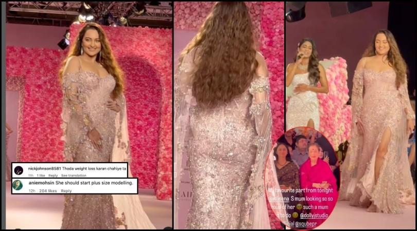 'She should start plus size modelling': Netizens ruthlessly body shame Sonakshi Sinha for her first ramp walk since her marriage with Zaheer Iqbal 'She should start plus size modelling': Netizens ruthlessly body shame Sonakshi Sinha for her first ramp walk since her marriage with Zaheer Iqbal