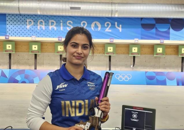 Manu Bhaker opens India's medal tally, bags historic bronze in women's 10m Air Pistol event
