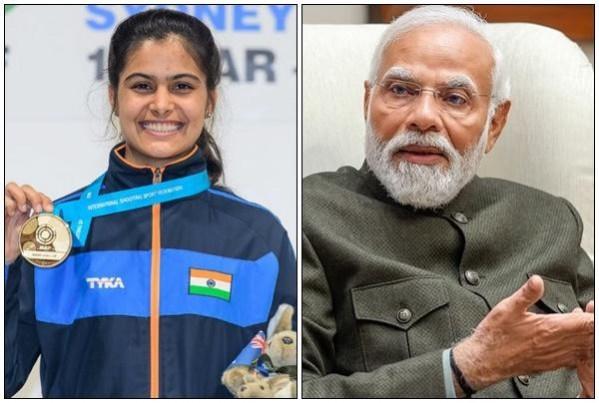 PM Modi calls up Manu Bhaker, congratulates her on maiden Olympic medal win