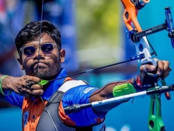 Archer Bommadevara bounces back to reach Round of 32 in archery competitions at the Olympic Games in Paris, France, on Tuesday. Archer Bommadevara bounces back to reach Round of 32 in archery competitions at the Olympic Games in Paris, France, on Tuesday.