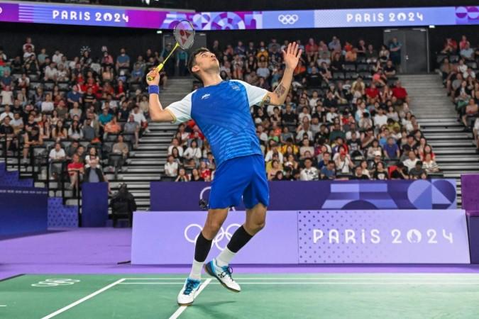 Paris : India's Lakshya Sen during the men's singles badminton quarter final match at the Paris Olympics Paris : India's Lakshya Sen during the men's singles badminton quarter final match at the Paris Olympics