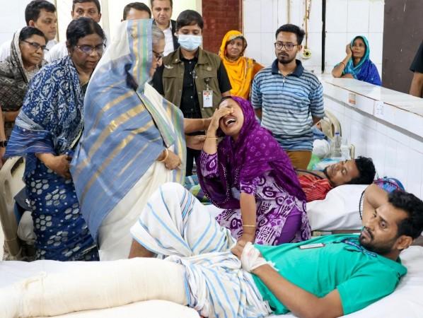 Bangladesh Prime Minister Sheikh Hasina meets injureds in National Institute for Traumatology and Orthopaedic Rehabilitation (NITOR) after recent student protests for public service quota reform Bangladesh Prime Minister Sheikh Hasina meets injureds in National Institute for Traumatology and Orthopaedic Rehabilitation (NITOR) after recent student protests for public service quota reform