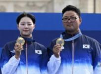 South Korea sweeps all five gold medals in archery in Elimination Rounds of the Olympic Games in Paris on Sunday