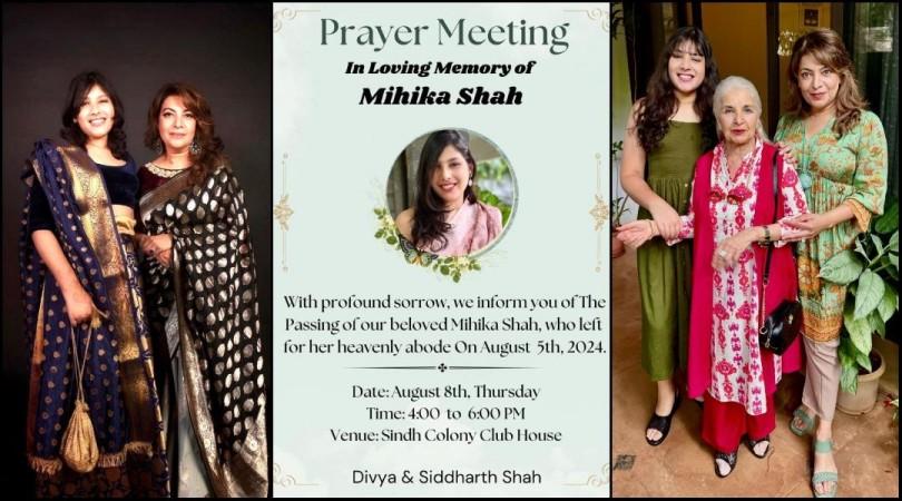 Jab We Met actor Divya Seth's daughter Mihika dies of seizure; prayer meet to be held on August 8 Jab We Met actor Divya Seth's daughter Mihika dies of seizure; prayer meet to be held on August 8
