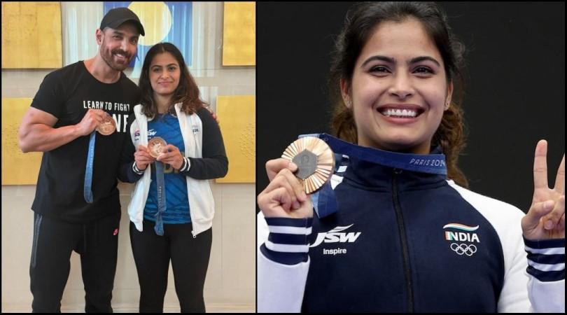 'You have NO RIGHT to hold the medal': John Abraham happily poses Manu Bhaker; flaunts her Olympic medal; gets trolled 'You have NO RIGHT to hold the medal': John Abraham happily poses Manu Bhaker; flaunts her Olympic medal; gets trolled