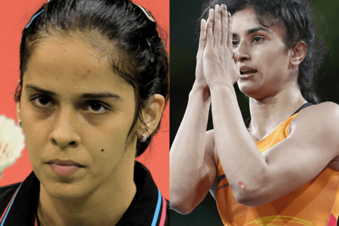 Sania Nehwal, Vinesh Phogat Sania Nehwal, Vinesh Phogat