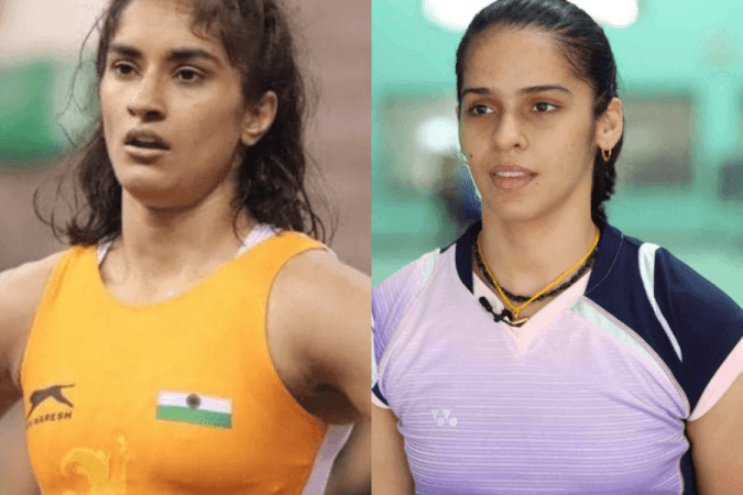 Sania Nehwal, Vinesh Phogat Sania Nehwal, Vinesh Phogat