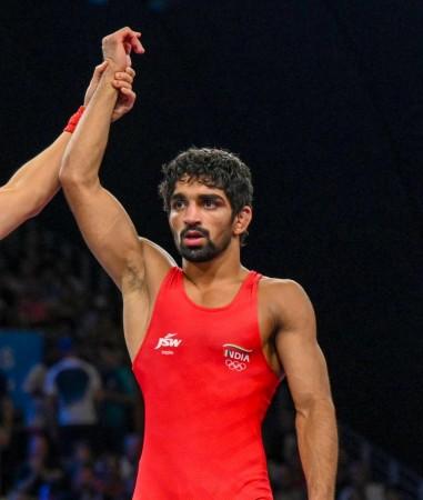 'I hope my bronze medal will inspire young generations,' says Aman Sehrawat Aman Sehrawat enters semifinals of men's 57kg freestyle wrestling