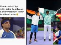 Fans cheer Neeraj Chopra as he gets emotional after winning silver medal; hugs Pak's Arsahd Nadeem after Javelin throw