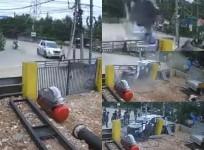 Speeding SUV driven by drunk youth kills pedestrian in Hyderabad (Pics: CCTV grab)