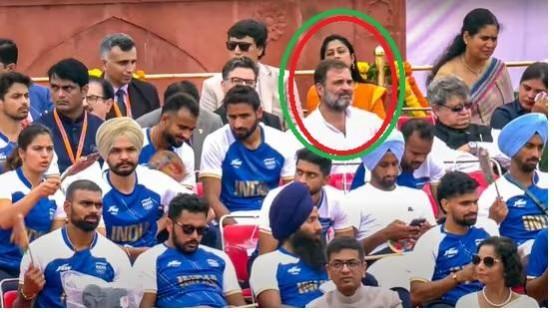 Rahul Gandhi insulted again? Seated in 5th row ignoring protocol requirements and precedence order of Constitution position of Leader of Opposition. Rahul Gandhi insulted