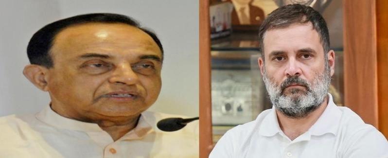 Subramanian Swamy files PIL in Delhi HC seeking cancellation of Rahul Gandhi's citizenship Subramanian Swamy files PIL in Delhi HC seeking cancellation of Rahul Gandhi's citizenship