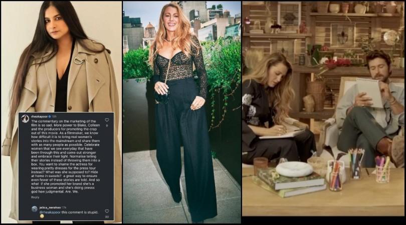 'Insensitive': Blake Lively avoids talking about domestic violence during press tour; Rhea Kapoor's tone deaf comment on Blake's IG irks fans