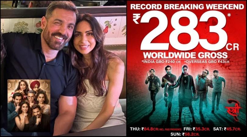 Stree 2 rakes in Rs 200 core, John Abraham parties with Vedaa cast as film mints more than Akshay Kumar's Khel Khel Mein at box-office Stree 2 rakes in Rs 200 core, John Abraham parties with Vedaa cast as film mints more than Akshay Kumar's Khel Khel Mein at box-office